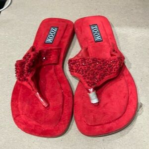 Red sandals
